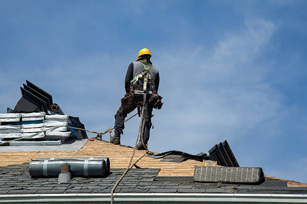 Professional Roof Installation technician working in Sublime, TX
